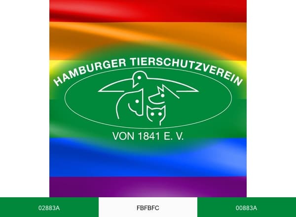 Hamburger Tierschutzverein brand color palette