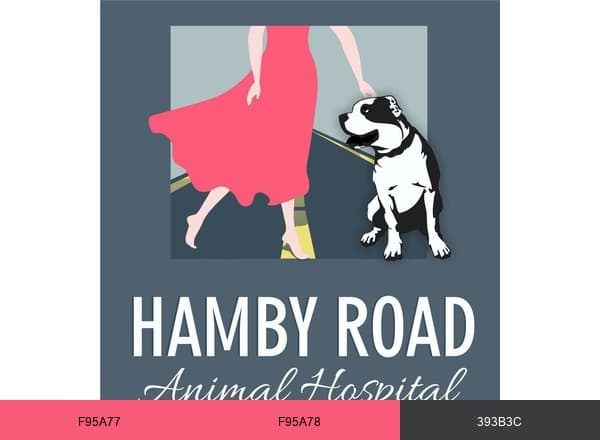 Hamby Road Animal Hospital brand color palette