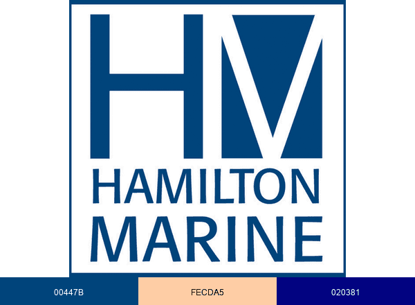 Hamilton Marine brand color palette