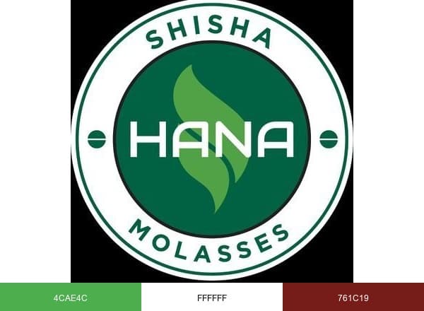 Hana Shisha World brand color palette