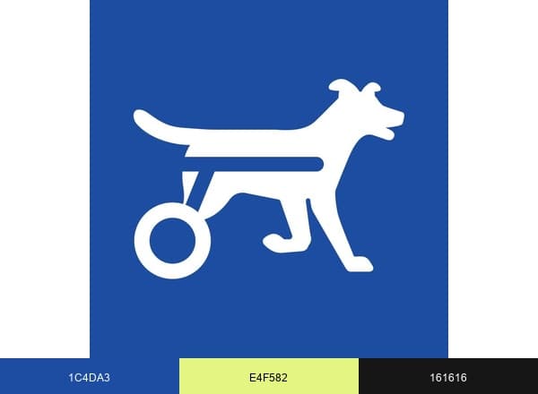 Walkin' Pets brand color palette