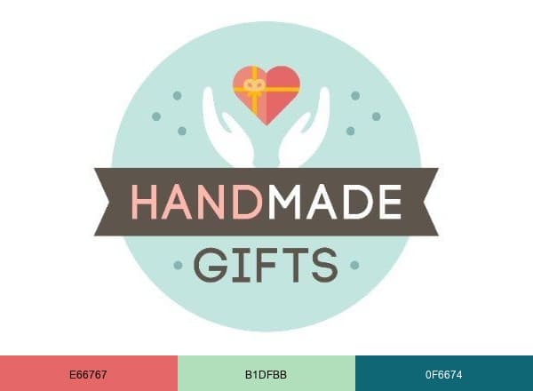 HandMade Gifts brand color palette