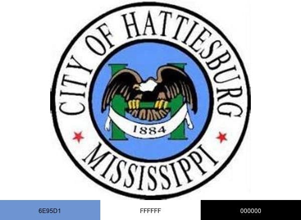 City of Hattiesburg brand color palette
