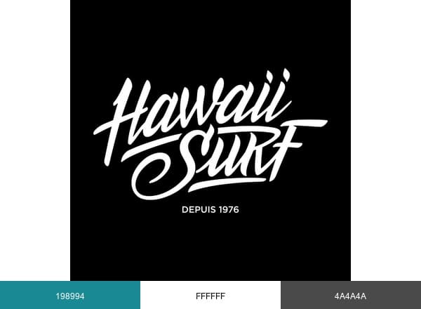 HawaiiSurf brand color palette