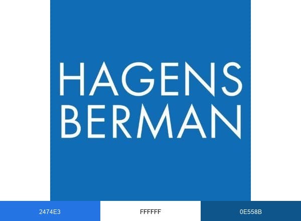 Hagens Berman brand color palette