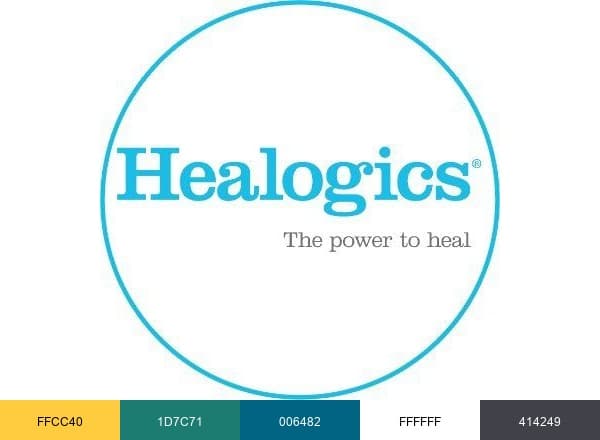 Healogics brand color palette