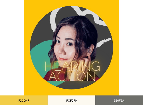 Hearing Action Inc. brand color palette