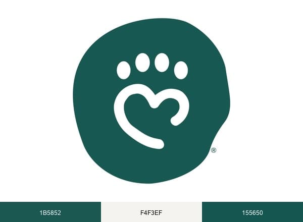 Heart + Paw brand color palette
