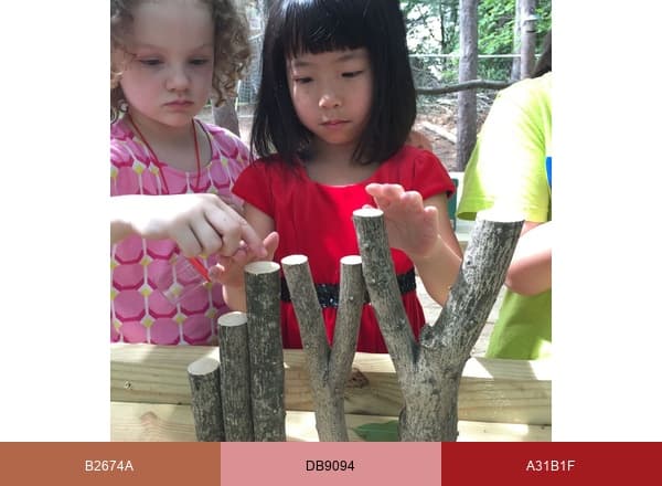 Heartfelt Impressions Learning Centers brand color palette