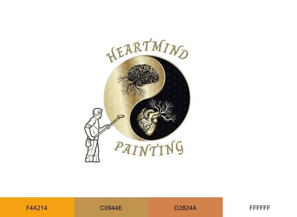 Heartmind Painting brand color palette