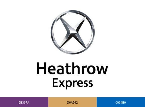Heathrow Express brand color palette