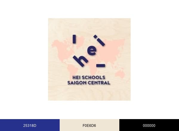 HEI Schools Saigon Central brand color palette
