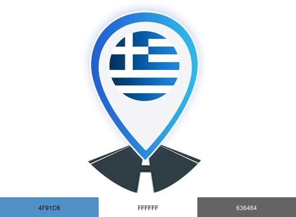 HELLAS CHAUFFEUR brand color palette