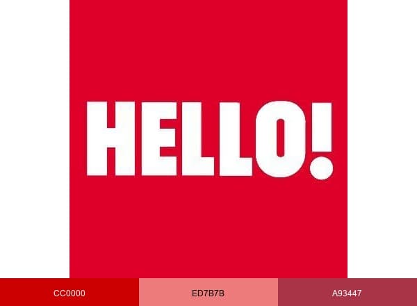HELLO! brand color palette