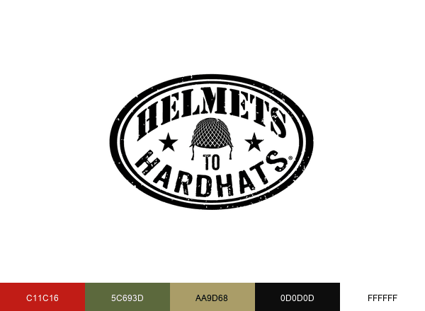 Helmets to Hardhats brand color palette