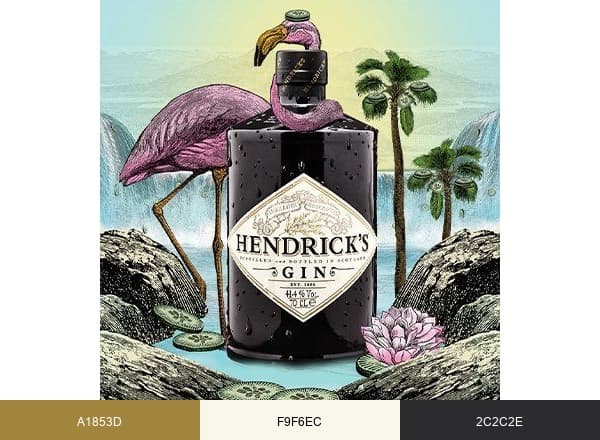 HENDRICK'S GIN brand color palette