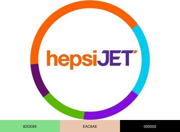 HepsiJET brand color palette