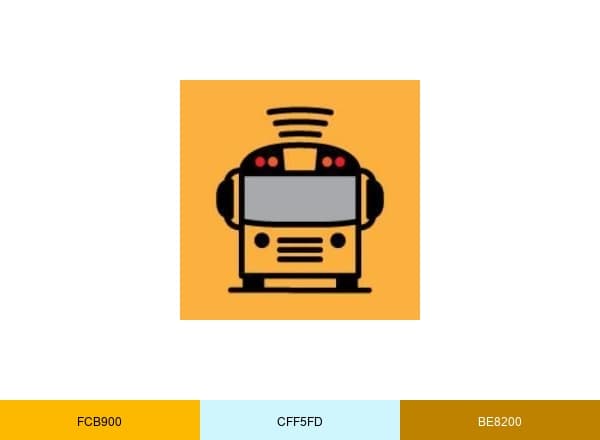Here Comes the Bus brand color palette