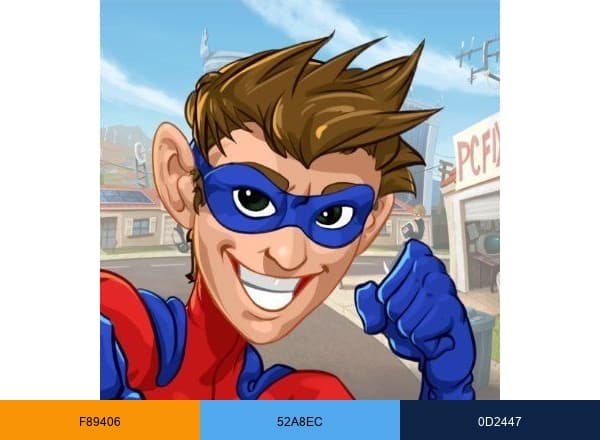 Hero Zero brand color palette