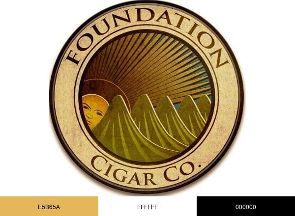 Foundation Cigars brand color palette