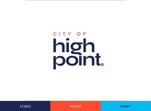 City of High Point Government brand color palette