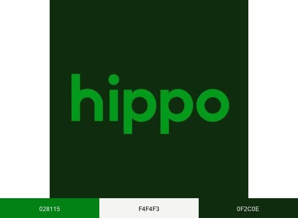 Hippo Insurance brand color palette