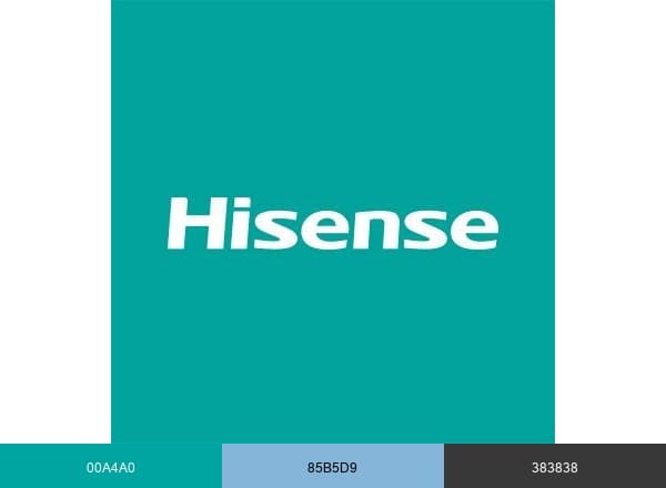 HisenseUSA brand color palette