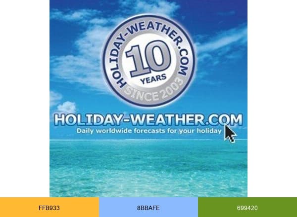 Holiday-Weather.com brand color palette