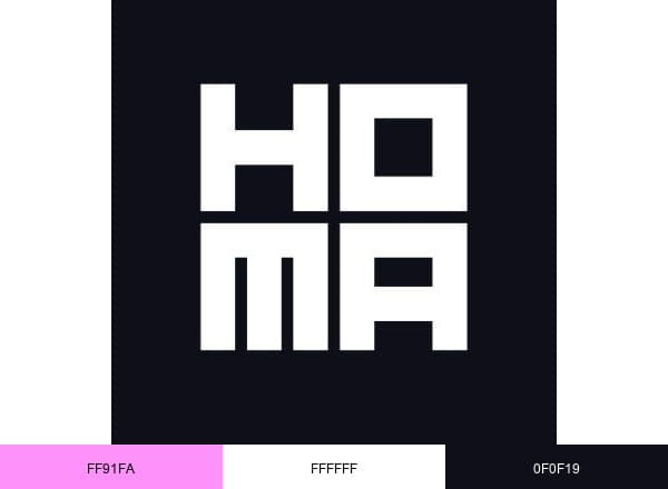 Homa brand color palette