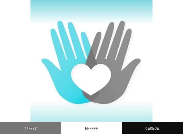 HomeCare Hands 24 brand color palette