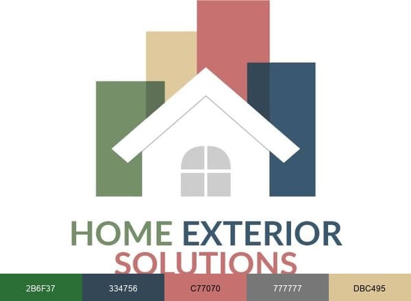 Home Exterior Solutions brand color palette