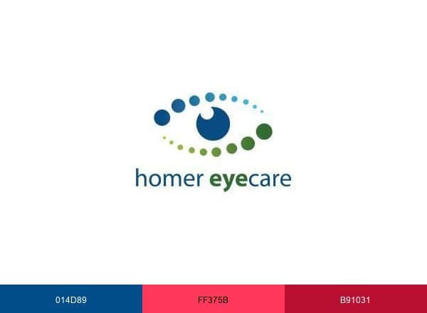 Homer Eyecare brand color palette