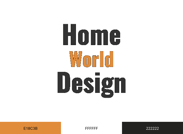 HomeWorldDesign brand color palette