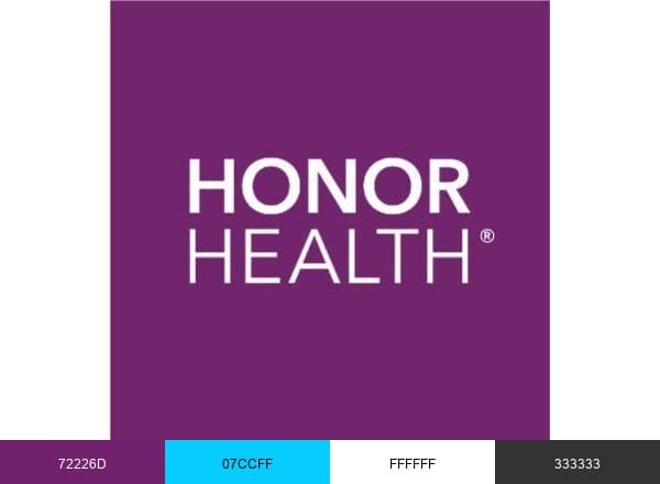 HonorHealth brand color palette