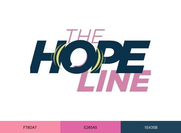 TheHopeLine brand color palette
