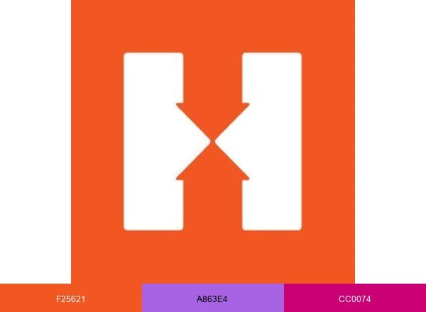 Hostelworld brand color palette