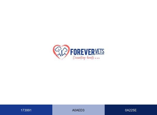Forever Vets Animal Hospital brand color palette
