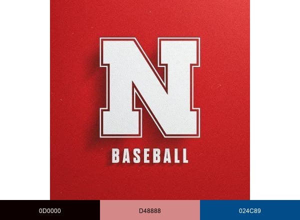 Nebraska Baseball brand color palette