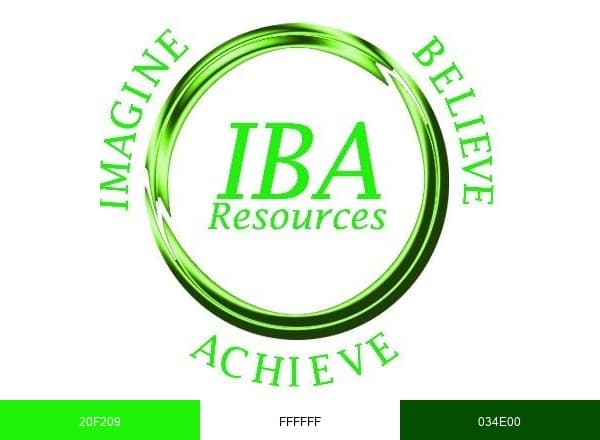 IBA Resources brand color palette