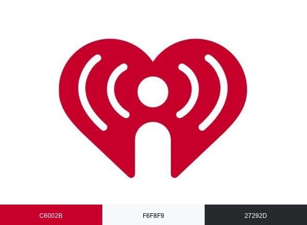 iHeartRadio brand color palette