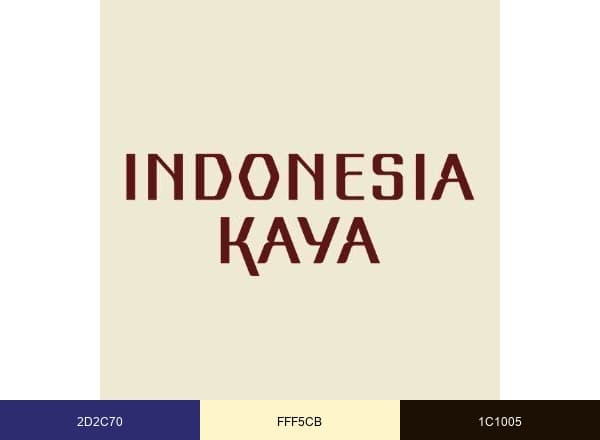 Indonesia Kaya brand color palette