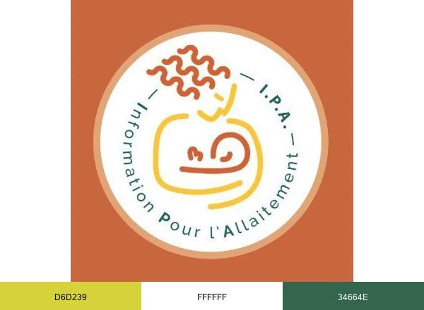 Information Pour l'Allaitement brand color palette