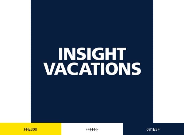 Insight Vacations brand color palette