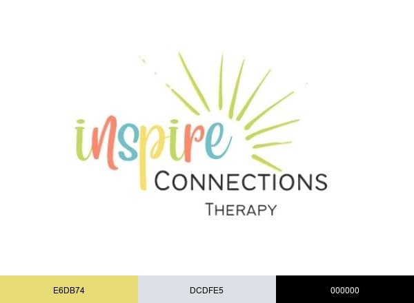 Inspire Connections Therapy brand color palette