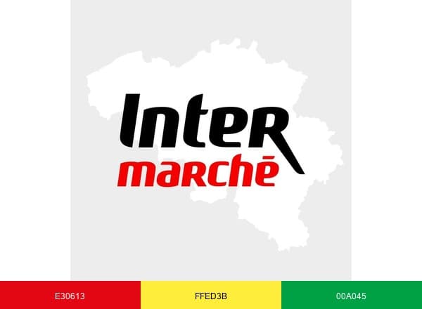 Intermarché Belgique brand color palette