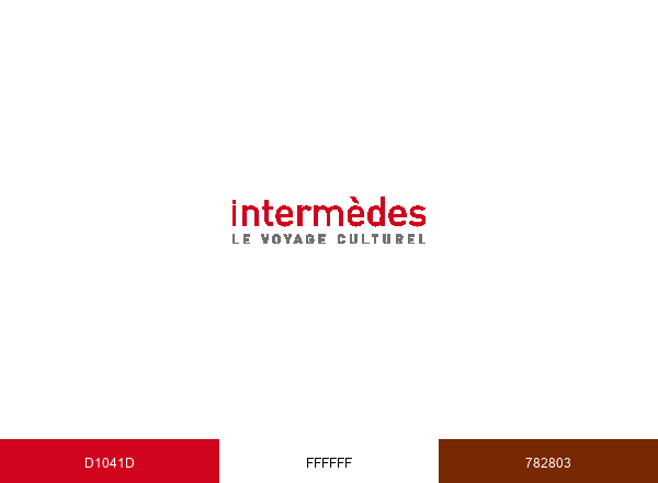 Intermèdes Voyages brand color palette