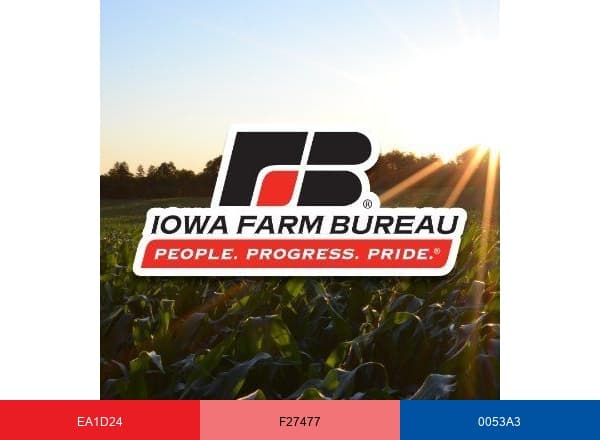 Iowa Farm Bureau brand color palette