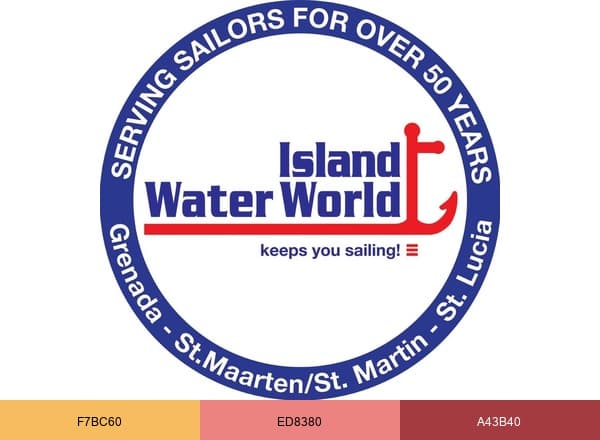 Island Water World brand color palette