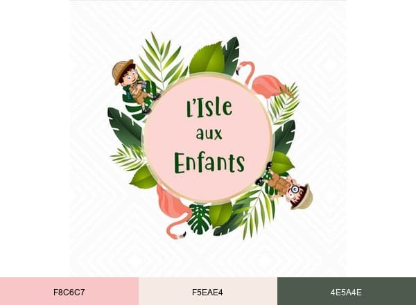 L'Isle aux Enfants brand color palette