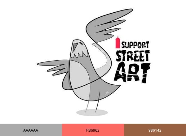 I Support Street Art brand color palette